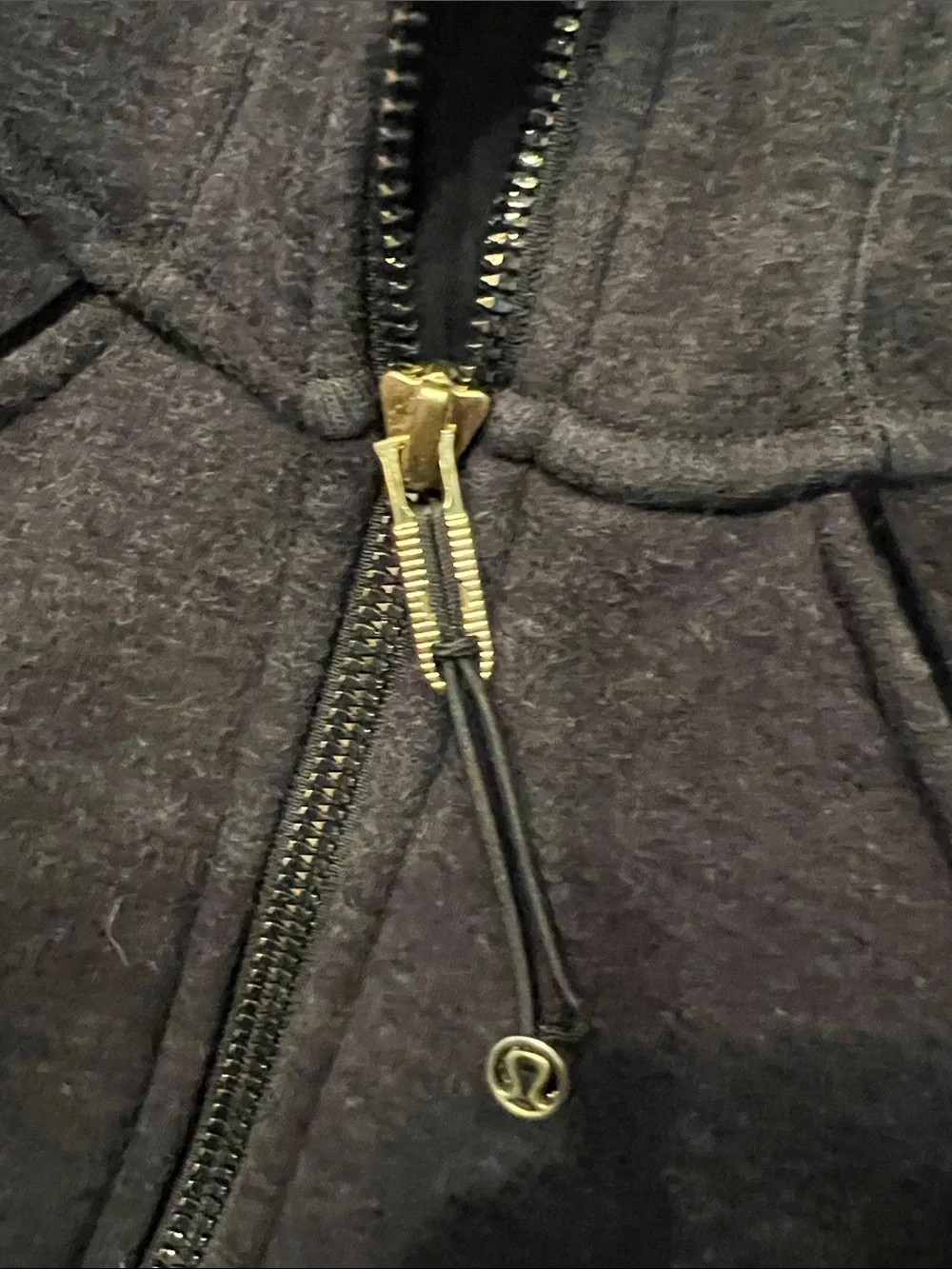 Lululemon Black/ grey Full-Zip Hooded Jacket